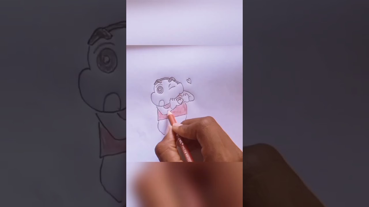 Shinchan Cute Drawing Step By Step / 