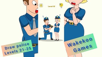 Draw Police - Tricky Puzzles levels 21-25