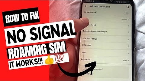 HOW TO FIX ROAMING SIM NO SIGNAL ON CELLPHONE ISSUE | 2G 4G ACCESS 👍💯 #roamingsim #ofw