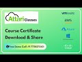 How to Download &amp; Share Your Course Certificate | Attari Classes LMS  portal
