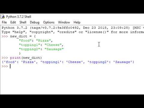 Python Tutorial 4: Intro to Dictionaries
