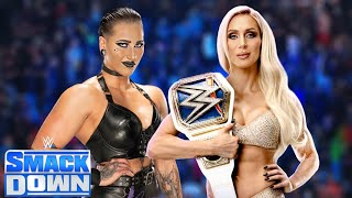 WWE Full Match - Rhea Ripley Vs. Charlotte Flair : SmackDown Live Full Match