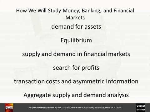 1 -- Introduction to Money, Banking, u0026 Financial Markets