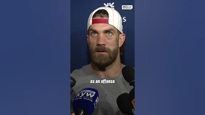 'As an offense, we wasted [Wheeler's] start' — Bryce Harper after the game one loss 😥