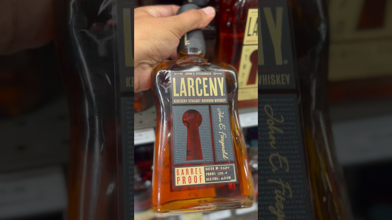 Larceny Barrel PROOF Whiskey B524 is it WORTHY⁉️➡️