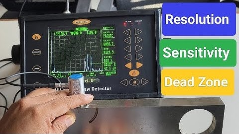 Resolution | Sensitivity | Dead Zone | of Normal Probe |with V1 block | Ultrasonic Testing (UT)| NDT