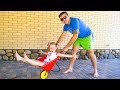 Nastya وبيت جولة مع بابا فيديو مضحك للأطفال