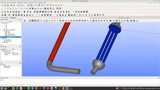 OpenFOAM Intermediate - 99 heat exchanger with piping salome meshing step
