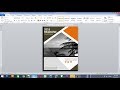 how to make book cover page IN MS WORD