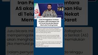 Iran Peringatkan As Jika Nekat Perang Darat Komandan Dan Tentara Jadi Santapan Hiu Di Teluk Persia