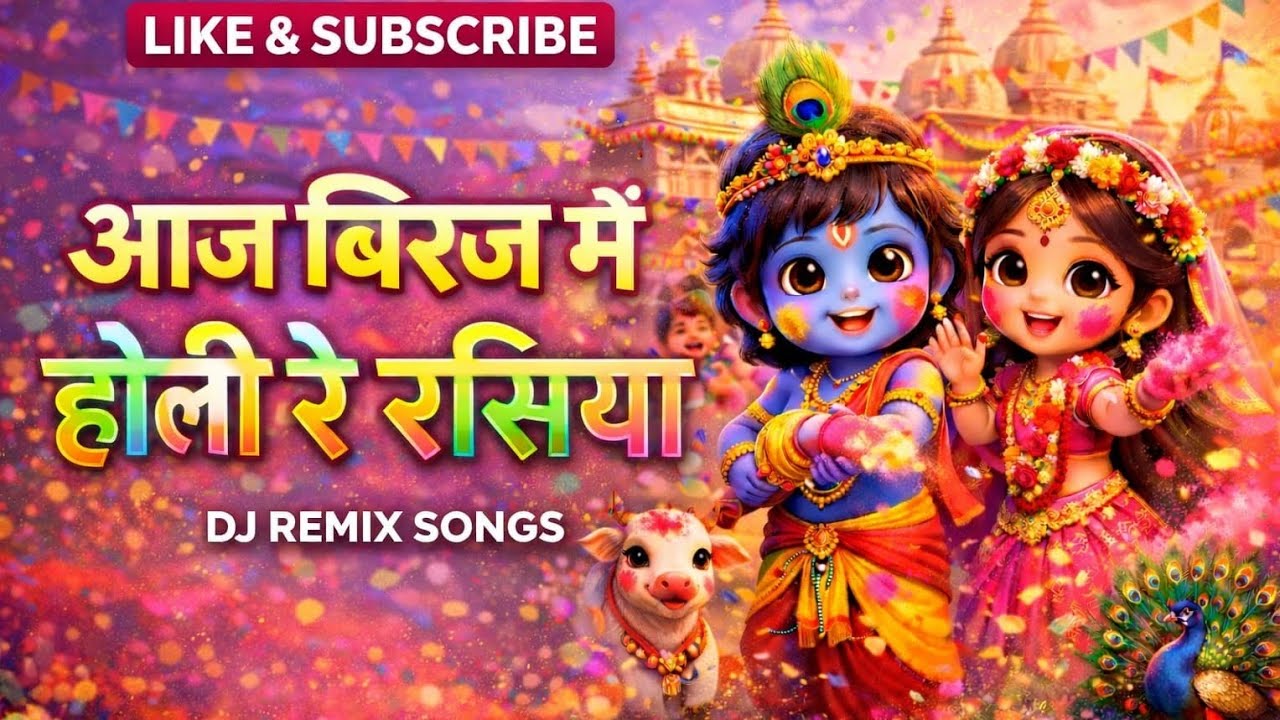 Vrindavan Holi Special | आज ब्रज में होली रे रसिया | Radha Krishna Holi Utsav