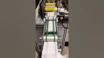 Automatic high speed face mask slice making machine testing video