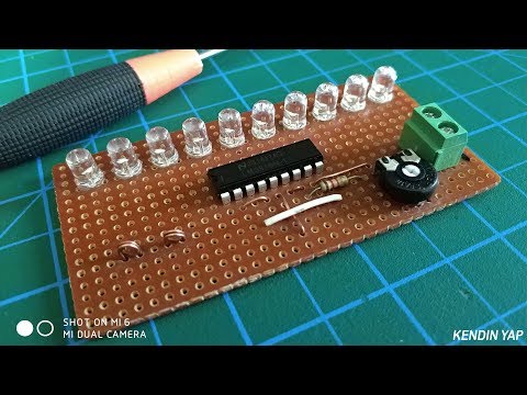 Müziğe Göre Yanan Işık VUMETRE Yapımı (Lm 3915)  [Kendin Yap]