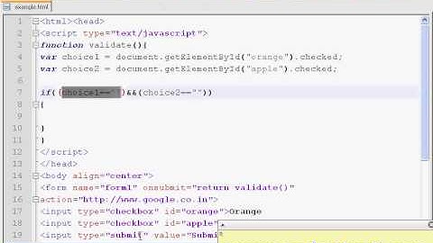 Validating Checkboxes in Javascript