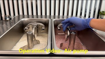 SPACE ice cream machine operation video (air pump model )