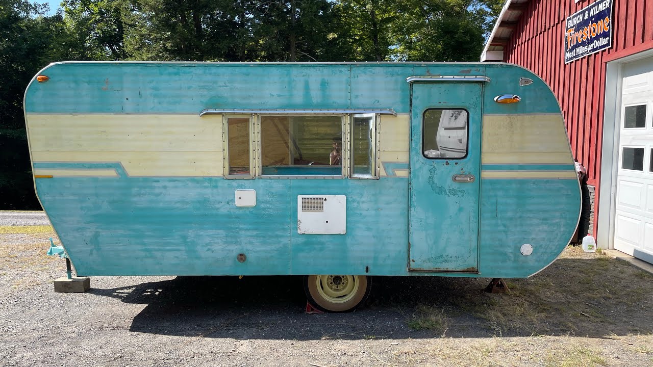 Finishing my wife’s vintage camper roof. - YouTube