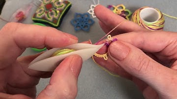 Left handed Tatting Simple Motif