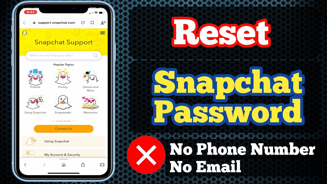 How to Recover SnapChat Account without Phone Number and Email [New] - YouTube