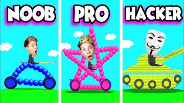 Can We Go NOOB vs PRO vs HACKER In DRAW JOUST? Trying the FLYING GLITCH! Prezley