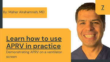 Demonstrating Airway Pressure Release Ventilation (APRV) mode on the ventilator screen