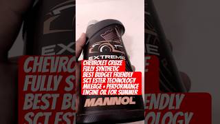 BEST ENGINE OIL FOR CRUZE #chevroletcruze #engine #oil #mannol #7915 #5w40 #budgetfriendly #summer