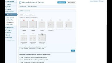 Genesis Layout Extras - Plugin Settings Walkthrough