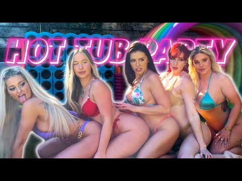 HOT TUB PARTY with Adriana Chechik, Azra, MorgPie & Kali Roses