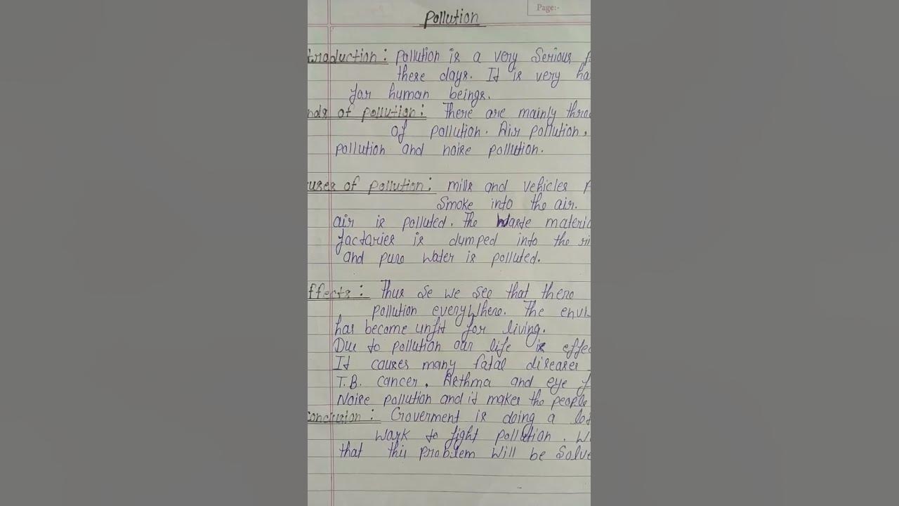 These Are The Days Of Our Lives Traduction pollution essay writing//pollution essay in english,// essay on pollution  in english// - YouTube