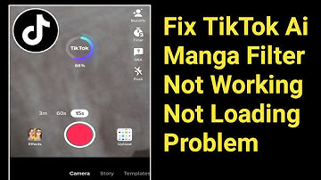 Fix TikTok Ai Manga Filter Not Working or Not Loading Problem.Ai Manga Effect Not Opening Problem