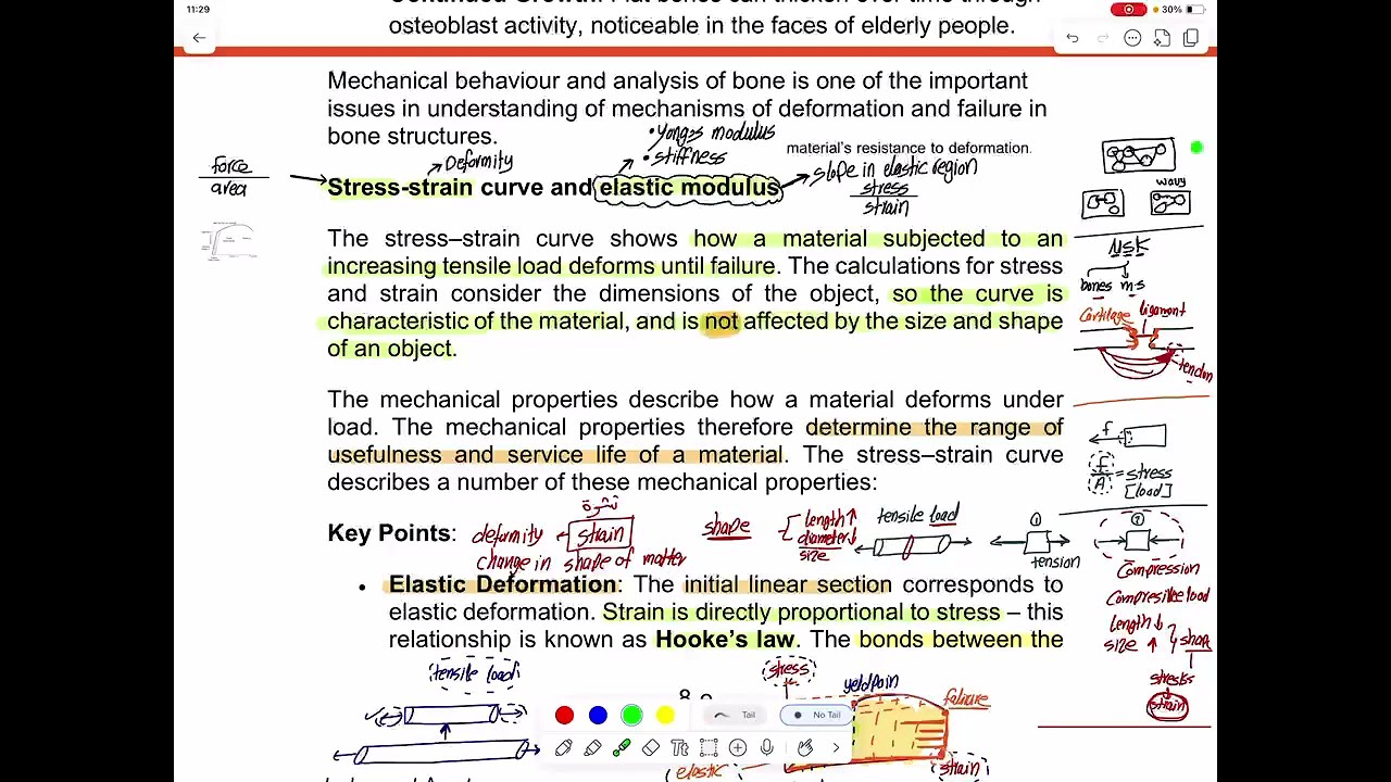 stress strain curve (BIOMECHANICS) DR.KARAM MOHAMED
