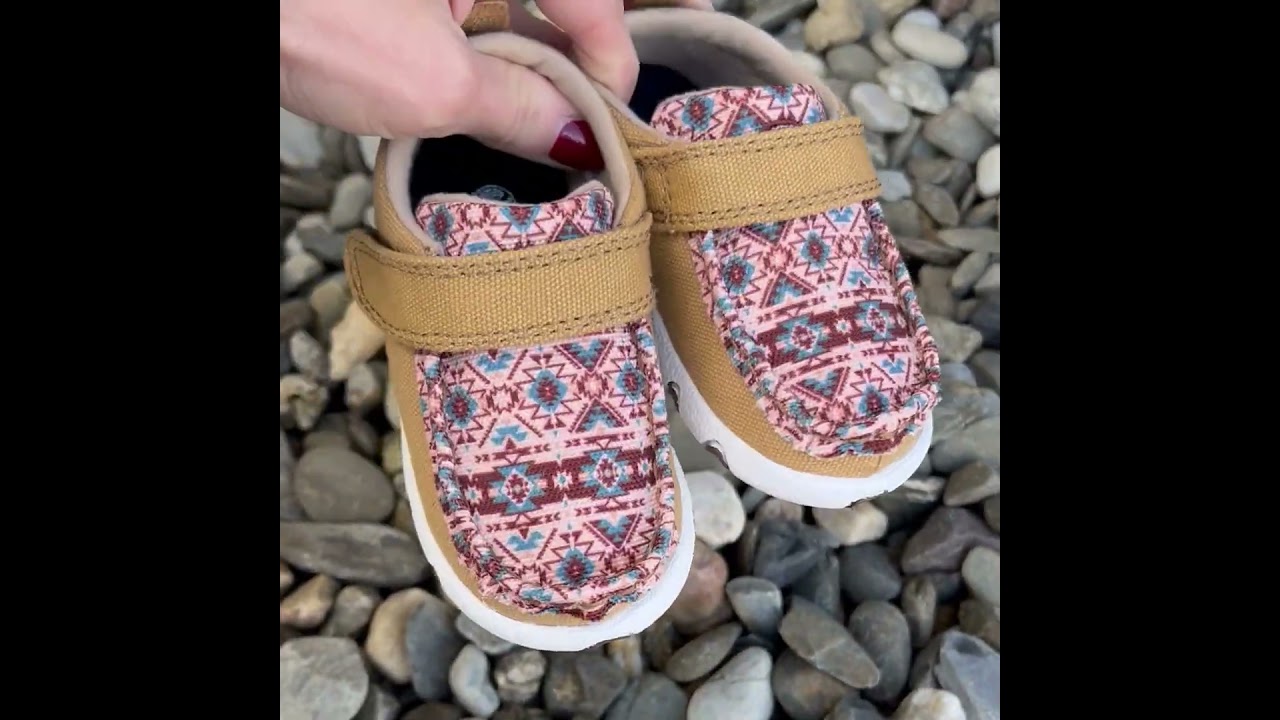 Twisted X Hooey Beeswax & Aztec Multi Baby Moc IHYC007