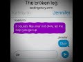 “The broken leg” texting story,| FW ⚠️| #textingstory