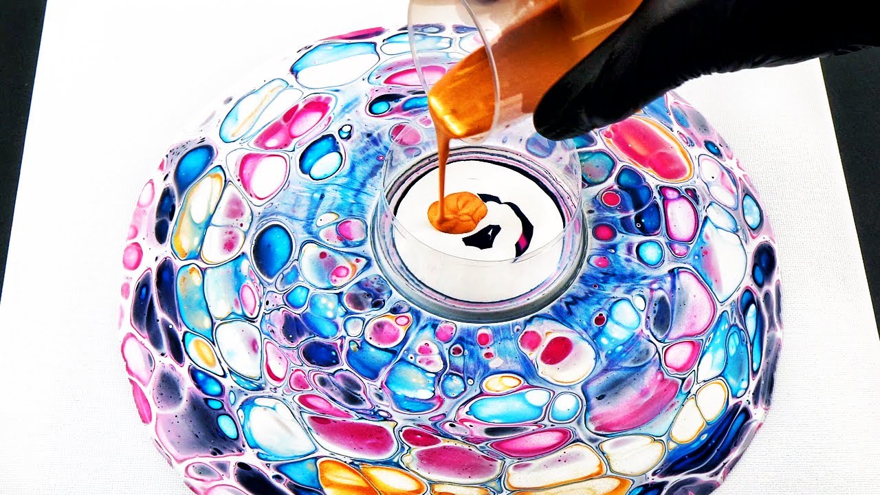 Acrylic Pouring for Beginners, Making Cells with Silicone