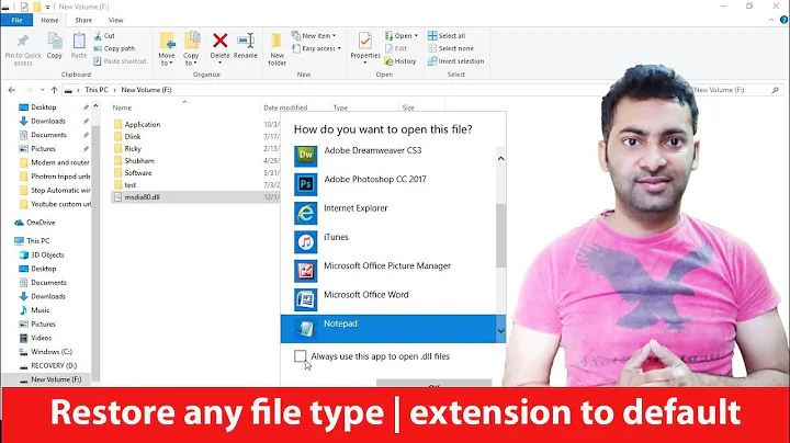 How to restore your default file format and icons in original state? - DayDayNews