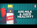 Are Milk and Fruit Juice Healthy Drinks for Kids?