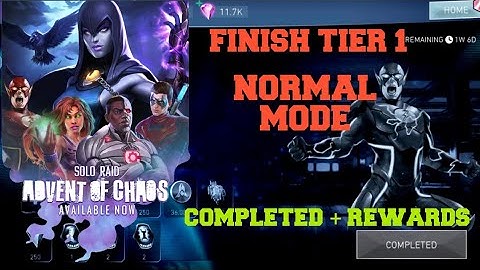 Injustice 2 Mobile - Advent of Chaos Solo Raids Completed + Rewards