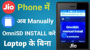 Jio Phone  Me Manually Omani SD Install Kare Bina Laptop Ke
