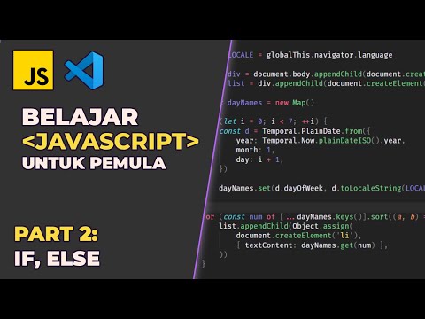 Belajar JavaScript Untuk Pemula 2025 | Part 2: IF ELSE statement