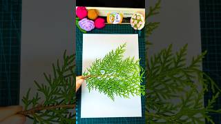 Beautiful Pea Art With Natural Leaves Diy Leaf Art