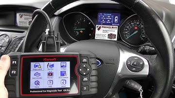 iCarsoft CR Pro Official Demonstration   Ford Check Engine Light Reset P0113 P0101 OBD2 Scan Tool