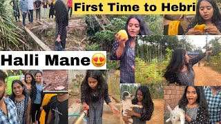 First Time to Hebri😍Hali Mane| Rakshita tulu talks#rakshita #tulu #tulupaterga #hebri #halli #mane