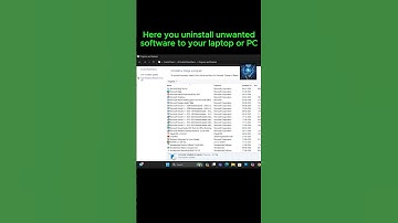 How to Uninstall Software from My Laptop & Computer #shortsvideo#shorts #windows#ai