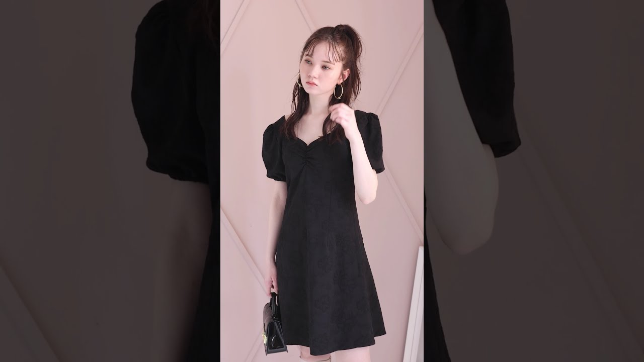 バックオープンリボン花柄ミニワンピース At1479 レディースファッション通販のグレイル Grl 公式