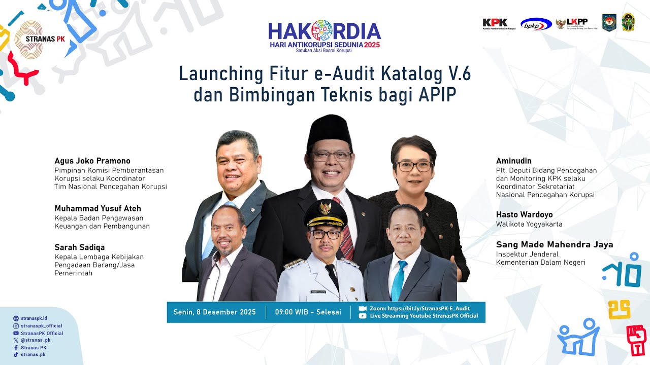 Launching Fitur E-Audit Katalog V.6 dan Bimbingan Teknis bagi APIP