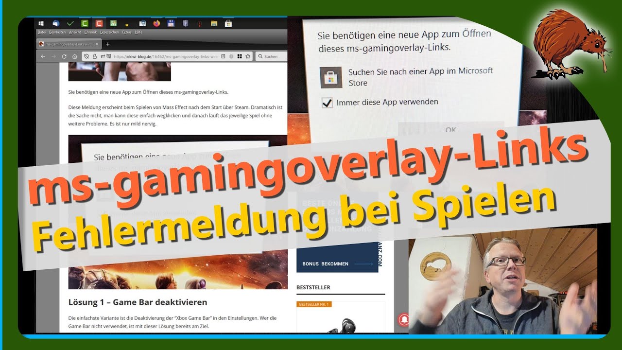 Update New Windows: Sie benötigen eine neue App zum Öffnen dieses ms-gamingoverlay-Links