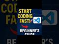 ⚡ Code in VS Code in SECONDS! | Beginner’s Shortcut 🚀 #shorts #python #vscode