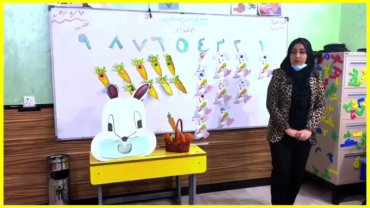 درس الرياضيات للصف الاول الابتدائي مع المعلمة الفاضلة الست ريام موسى