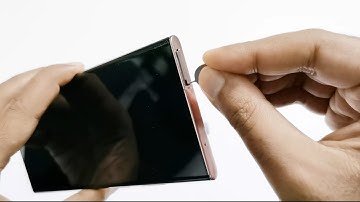 Samsung Galaxy Note 20 / Note 20 Ultra - How to Insert SIM and Memory Card