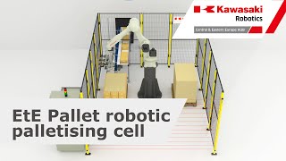Kawasaki Robotics: EtE Pallet robotic palletising cell