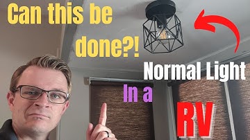 Replacing an RV light fixture with a regular light fixture | Step By Step
